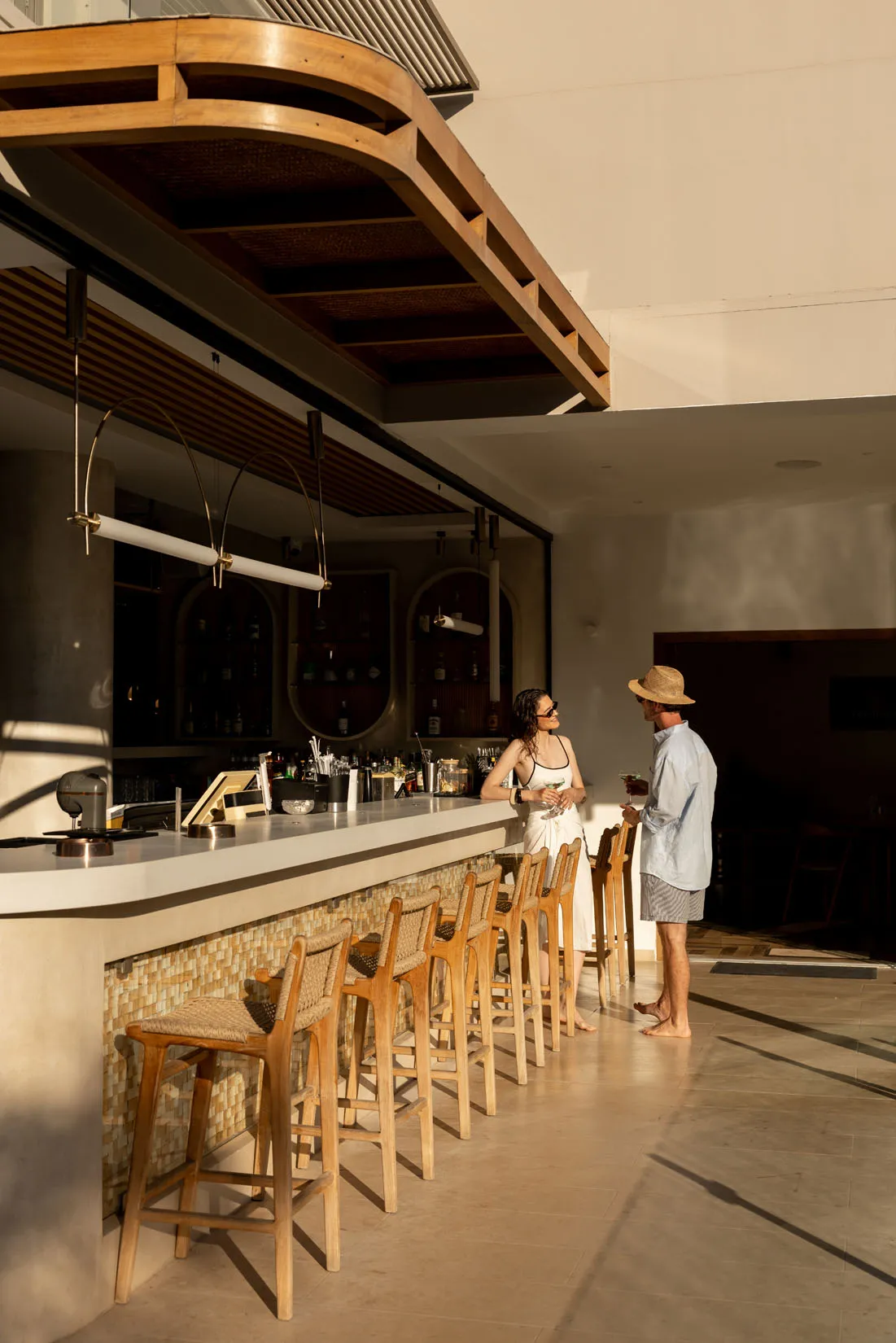Cretan gastronomy, restaurant buffet dishes and cocktail lounge at Nefeli Hotel