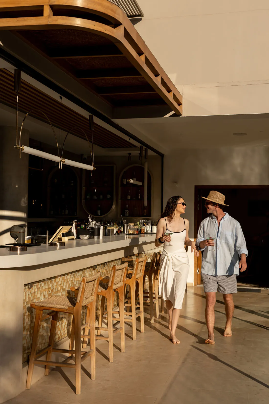 Cretan gastronomy, restaurant buffet dishes and cocktail lounge at Nefeli Hotel