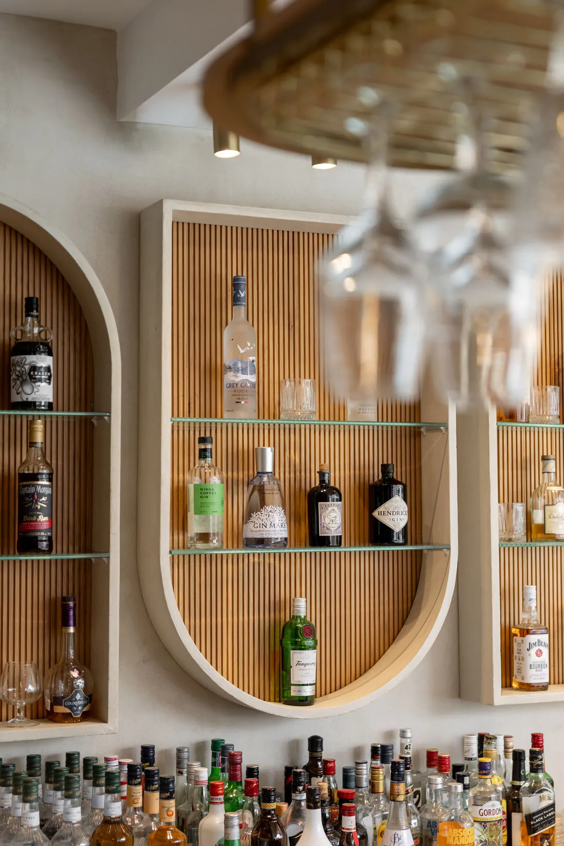 Cretan gastronomy, restaurant buffet dishes and cocktail lounge at Nefeli Hotel