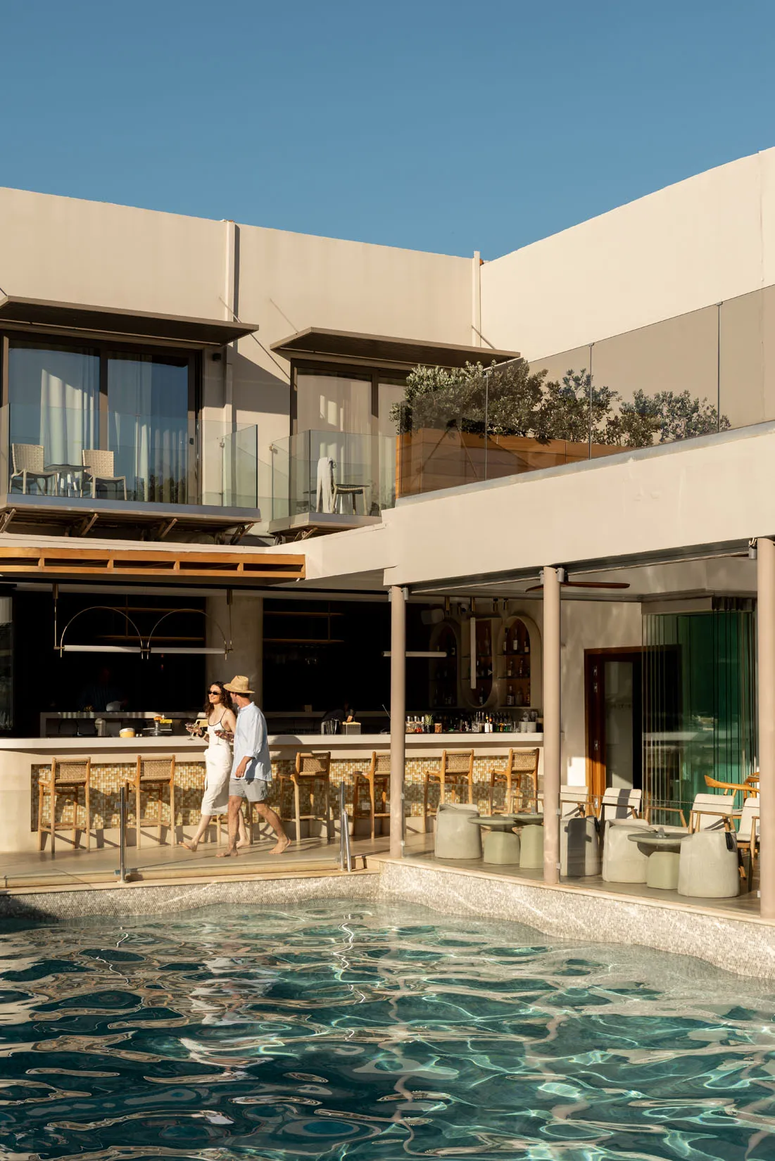 Cretan gastronomy, restaurant buffet dishes and cocktail lounge at Nefeli Hotel