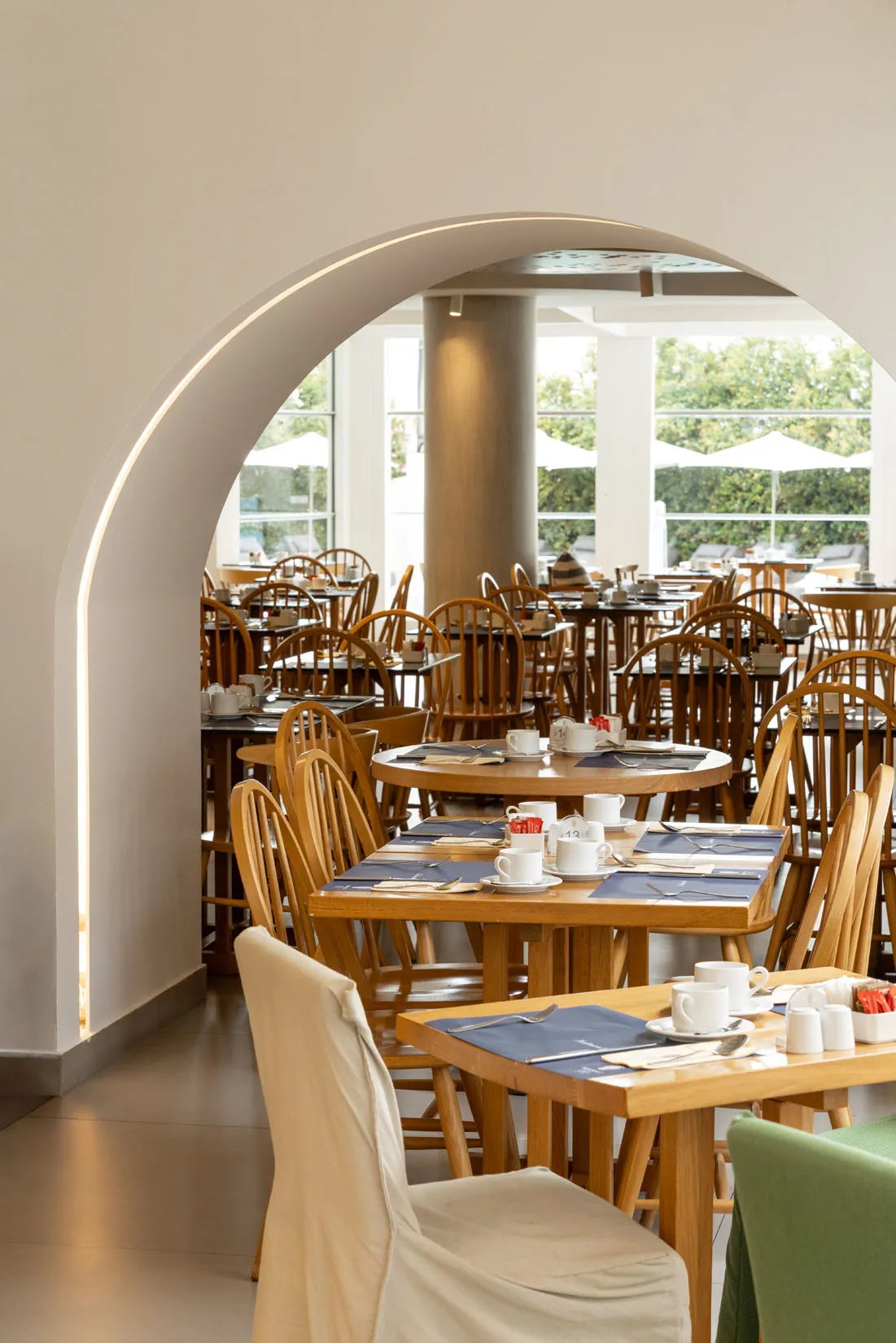 Cretan gastronomy, restaurant buffet dishes and cocktail lounge at Nefeli Hotel
