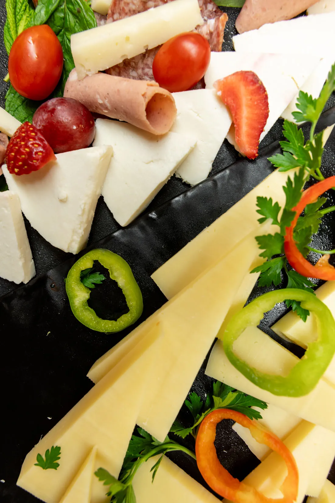 Cretan gastronomy, restaurant buffet dishes and cocktail lounge at Nefeli Hotel