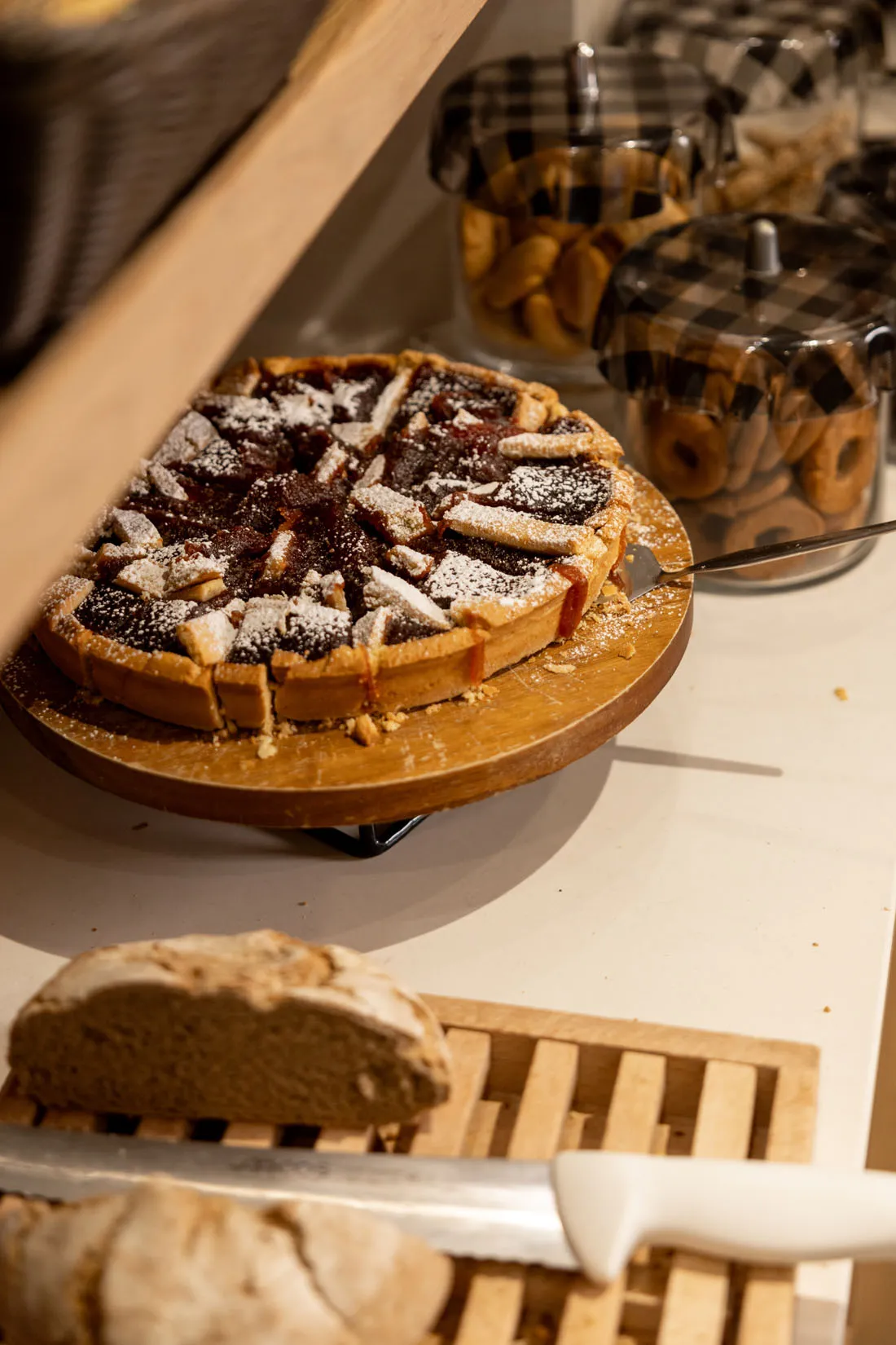 Cretan gastronomy, restaurant buffet dishes and cocktail lounge at Nefeli Hotel