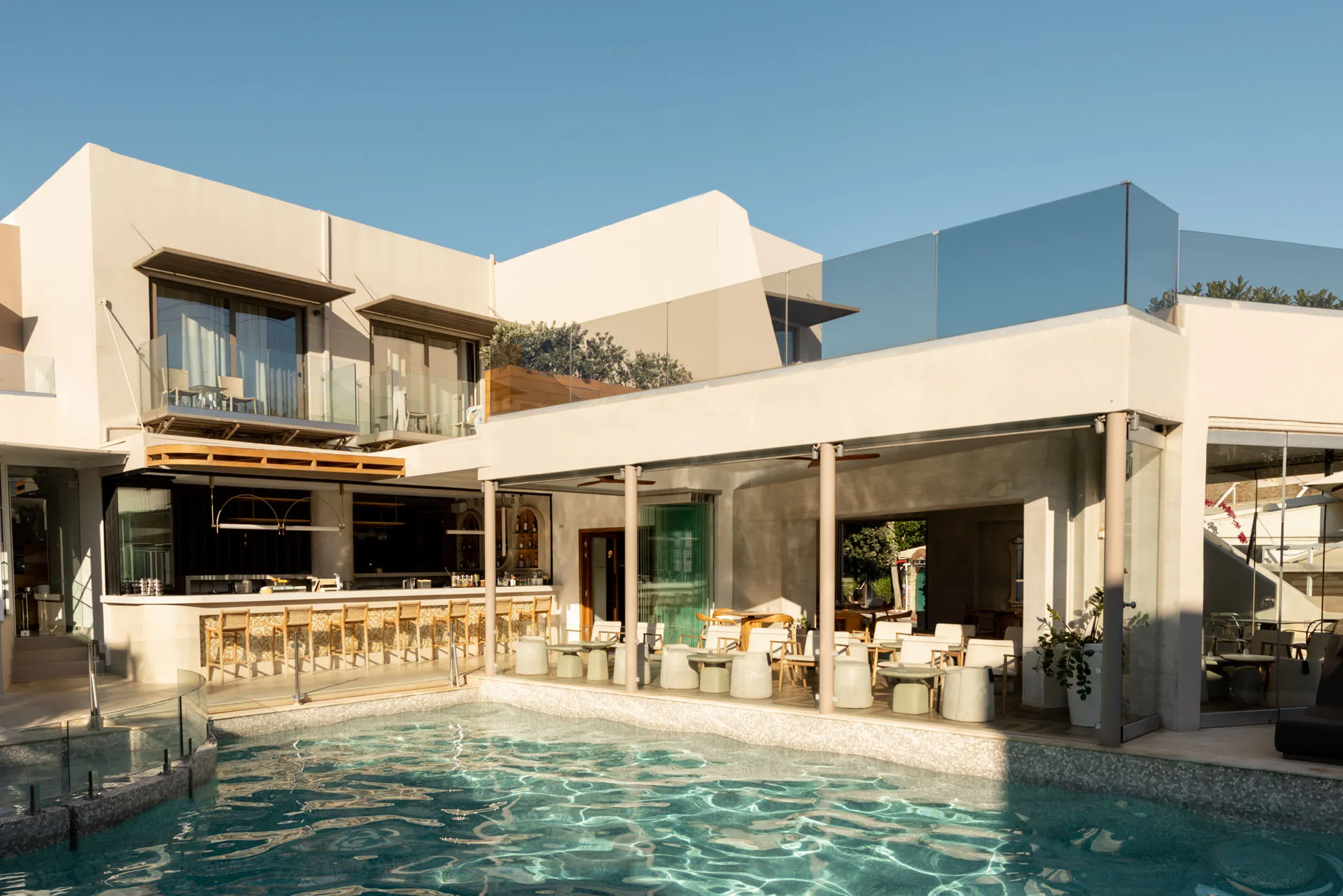 Nefeli Hotel 4-star exterior, swimming pool and grounds in Platanias, Rethymno