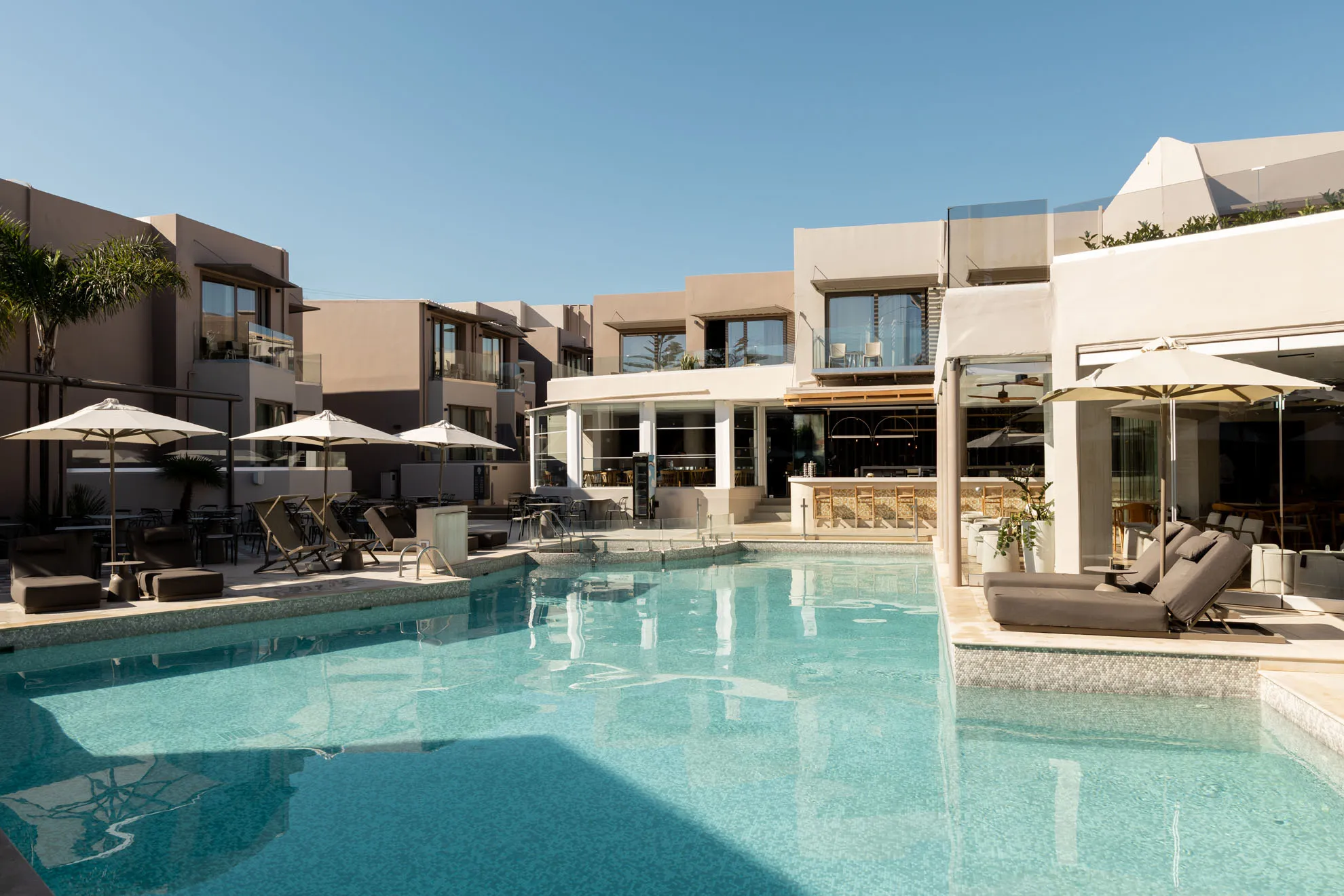 Nefeli Hotel 4-star exterior, swimming pool and grounds in Platanias, Rethymno