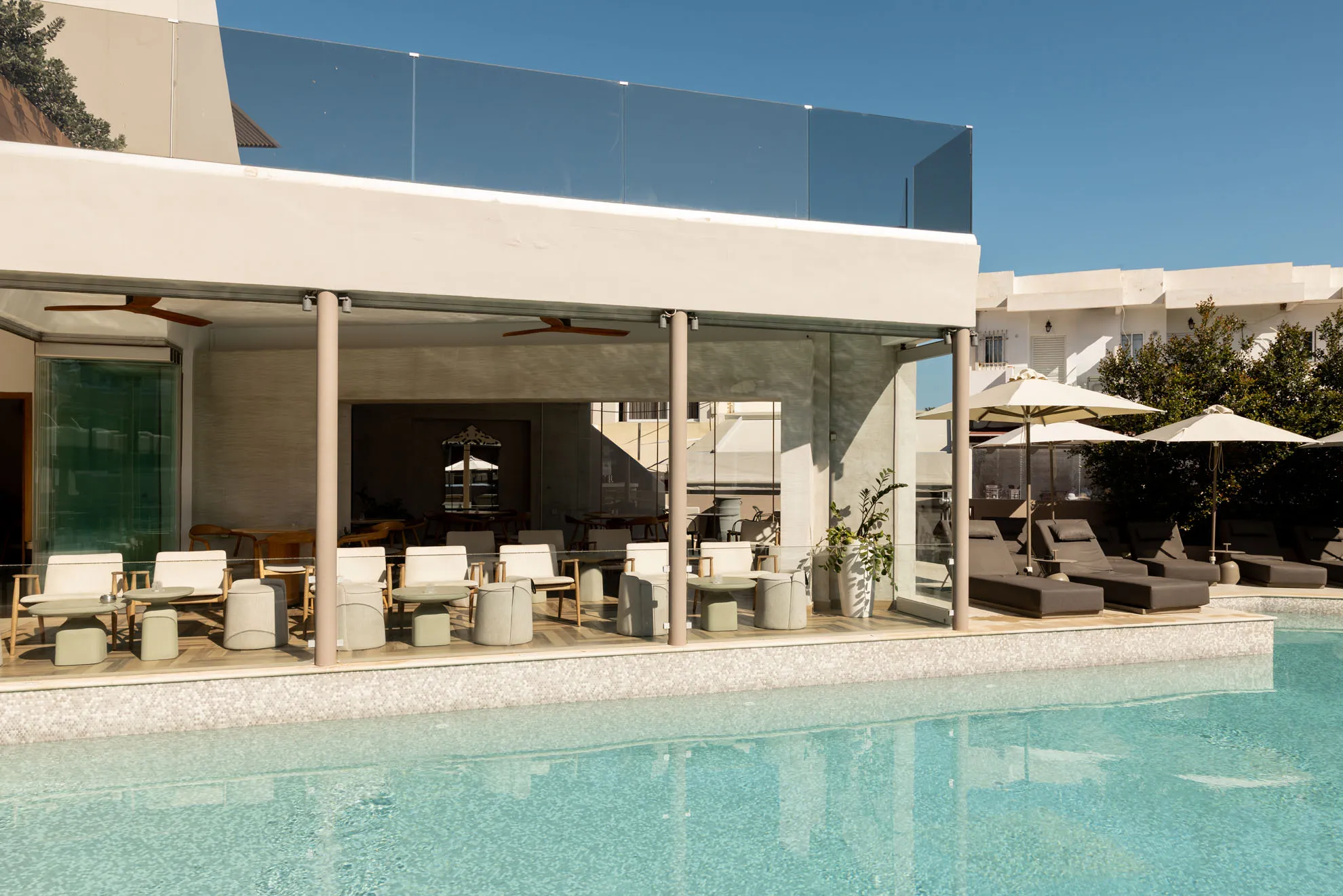 Nefeli Hotel 4-star exterior, swimming pool and grounds in Platanias, Rethymno