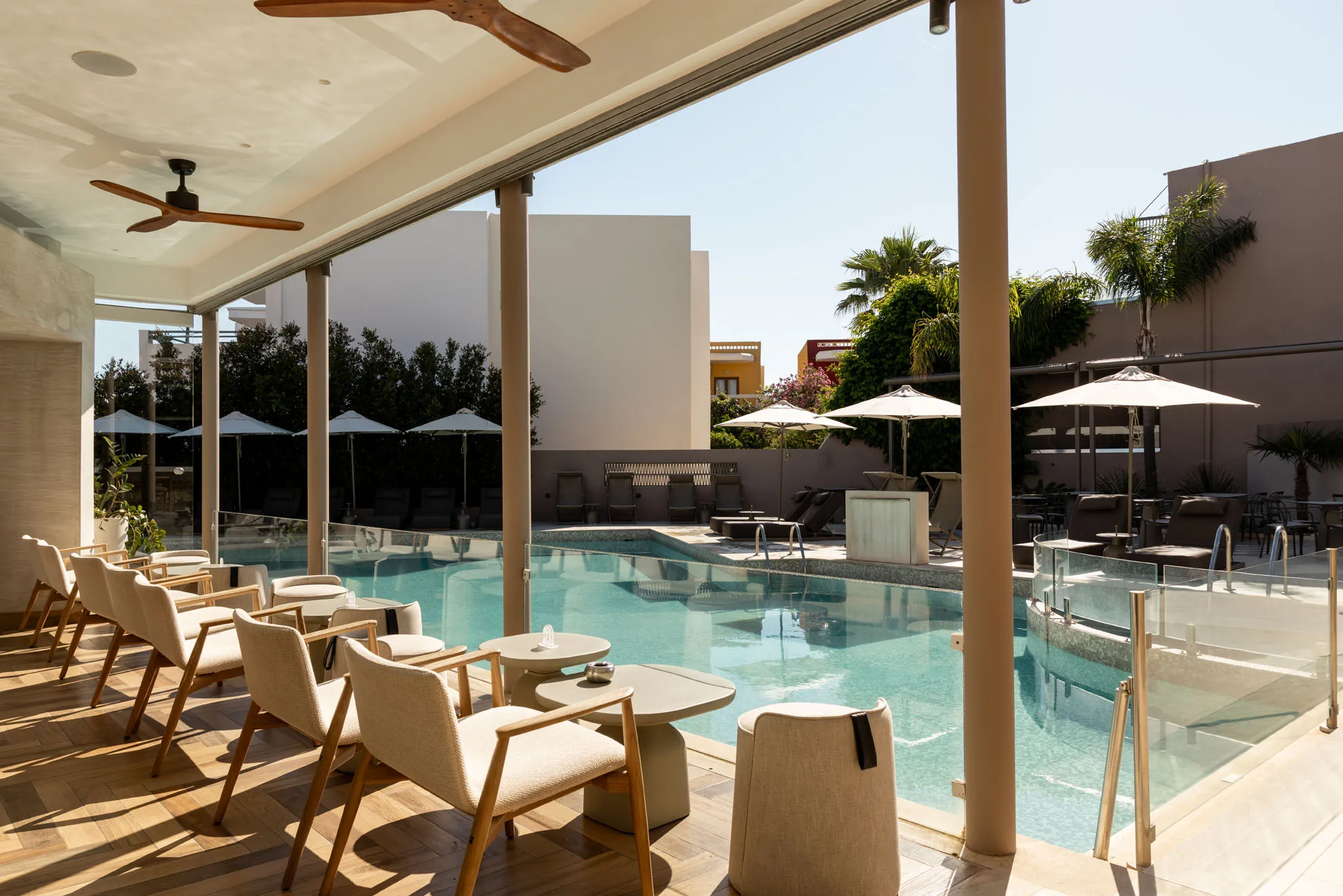 Nefeli Hotel 4-star exterior, swimming pool and grounds in Platanias, Rethymno