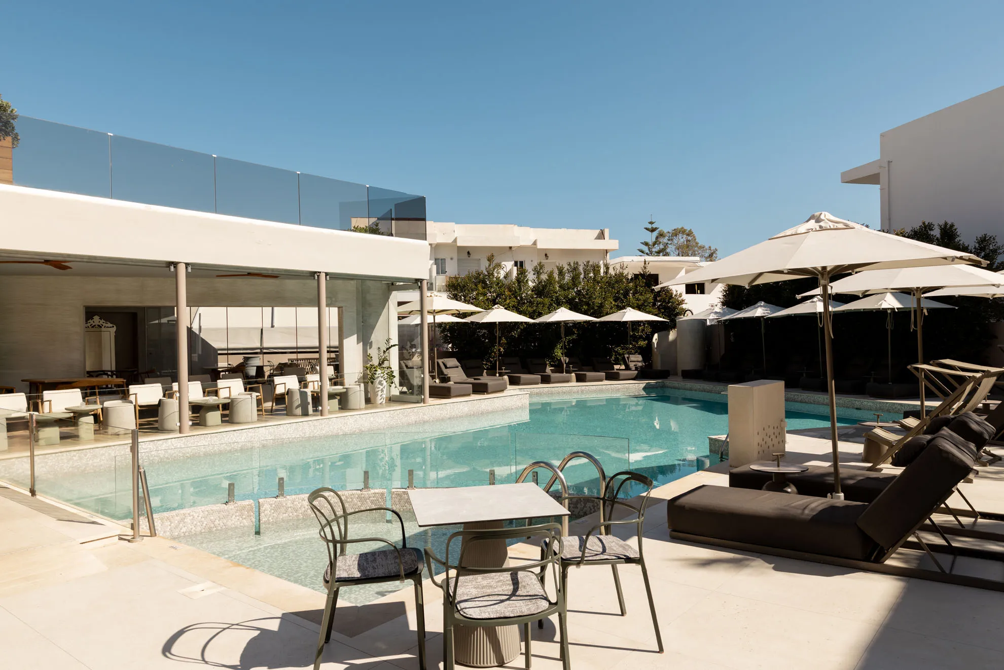 Nefeli Hotel 4-star exterior, swimming pool and grounds in Platanias, Rethymno