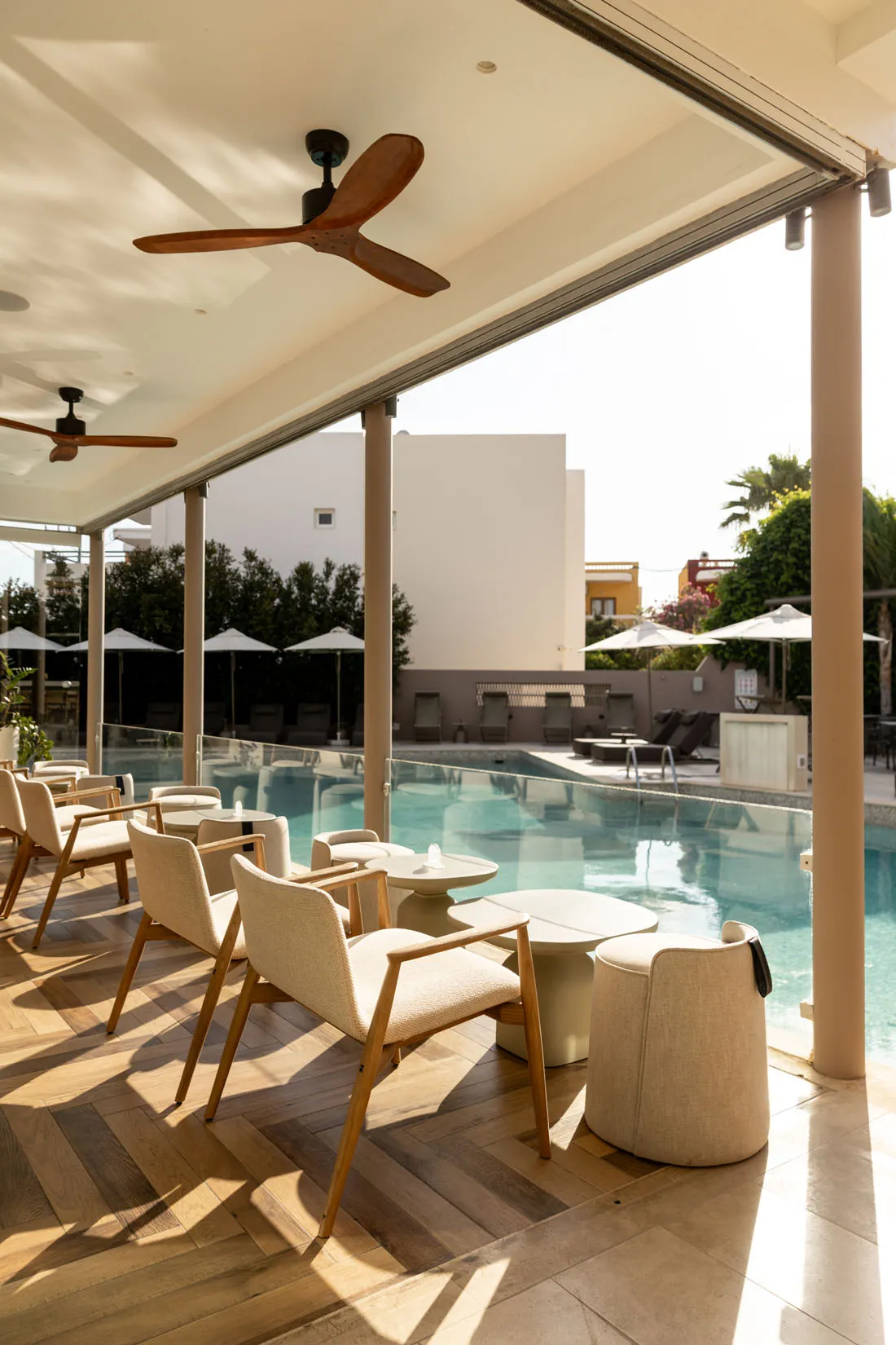 Nefeli Hotel 4-star exterior, swimming pool and grounds in Platanias, Rethymno