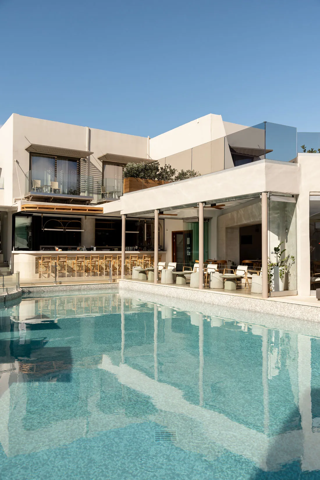 Nefeli Hotel 4-star exterior, swimming pool and grounds in Platanias, Rethymno