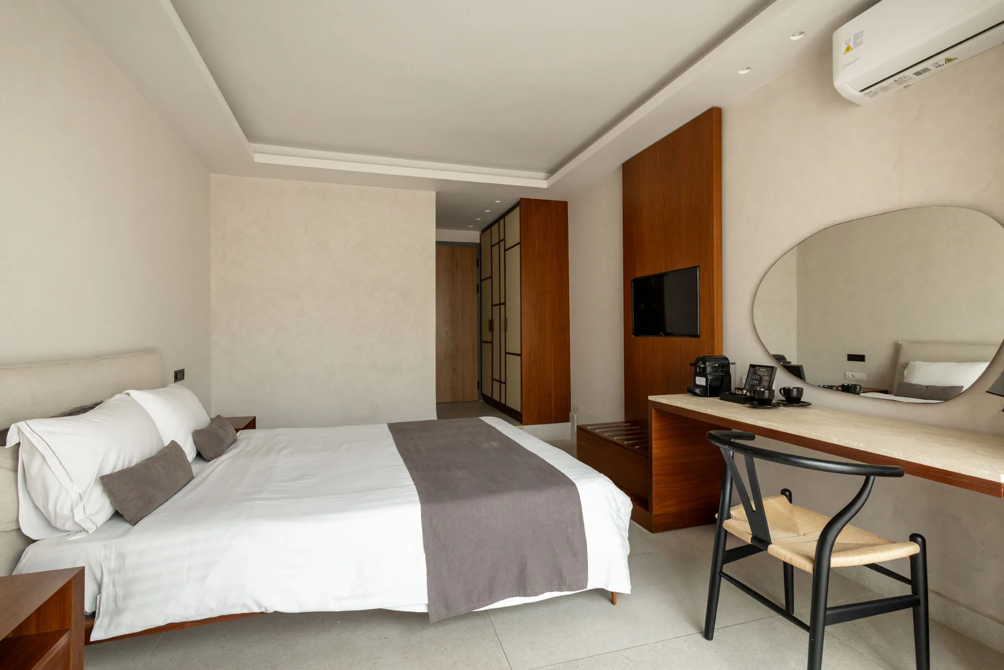 Luxury room and suite accommodation interior at Nefeli Hotel